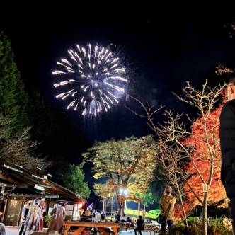 修善寺虹の郷　花火